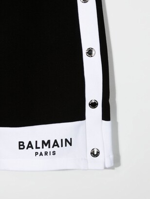 Balmain Kids Logo-Print Detail Shorts
