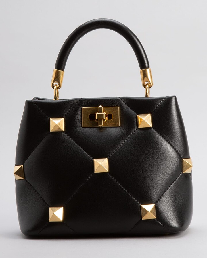 Valentino Garavani Roman Stud Small Quilted TopHandle Bag ShopStyle