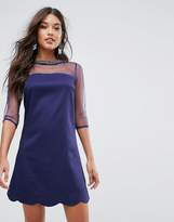Thumbnail for your product : Little Mistress Sheer Paneled Dress