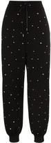 Thumbnail for your product : Miu Miu crystal-embellished track pants