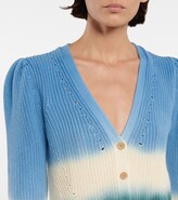 Thumbnail for your product : Veronica Beard Parula tie-dyed cotton cardigan