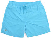 Thumbnail for your product : Lacoste Taffeta Blue Printed Swim Shorts