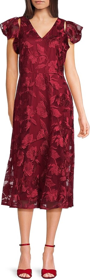Sam Edelman Embroidered Midi-Dress