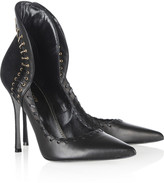 Thumbnail for your product : Sergio Rossi Suede and leather pumps