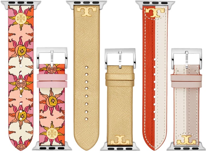 Tory Burch Band for Apple Watch Gift Set, Multi-Color Leather, 38 