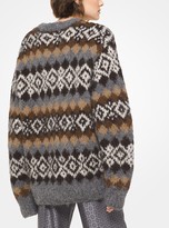 Thumbnail for your product : Michael Kors Collection Hand-Knit Fair Isle Alpaca-Blend Sweater