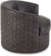 Thumbnail for your product : Bernhardt Corbin Leather Swivel Chair