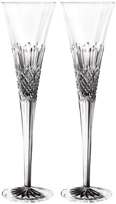 Monique Lhuillier Waterford Crystal Ellypse Gift Boxed Champagne Flute, Set of 2