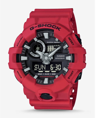 Express G-shock Red And Black Front Button Watch