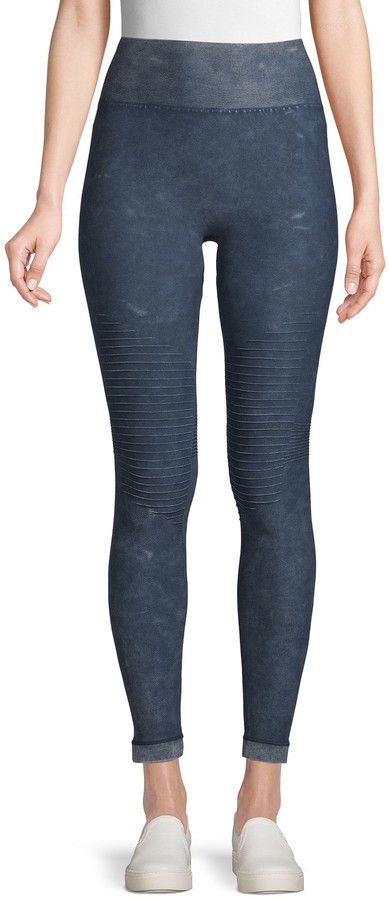 electric yoga moto leggings