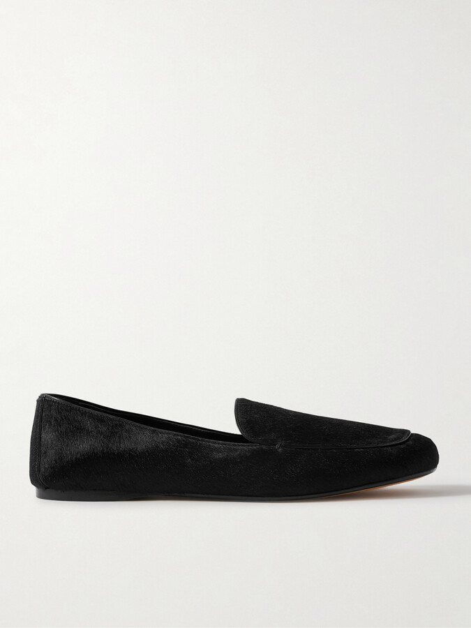 KHAITE - Monroe Calf Hair Loafers - Black