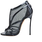 Thumbnail for your product : Casadei Mesh Leather Ankle Boots