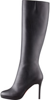 Thumbnail for your product : Christian Louboutin Botalili Leather Red-Sole Knee Boot, Black