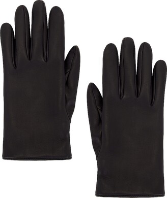 手袋 Saint Laurent SS24 Black leather gloves (7928033YP86 1000) Saint Laurent Leather Gloves in Black - ShopStyle