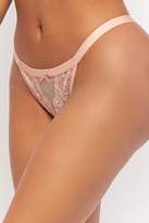 Thumbnail for your product : Forever 21 Lace & Mesh Thong Panty