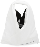 Thumbnail for your product : MM6 MAISON MARGIELA White Small Faux-Leather Triangle Tote