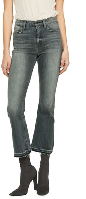 Hudson Holly High-Rise Cropped Flare Jeans