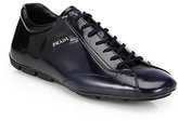 Thumbnail for your product : Prada Bi-Color Spazzolato Lace-Up Sneakers