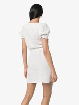 Thumbnail for your product : Sleeper Square-Neck Tie-Waist Mini Dress