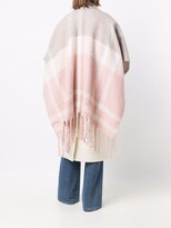 Thumbnail for your product : Barbour Checked Fringed Cape