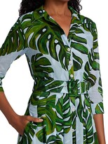 Thumbnail for your product : Samantha Sung Monster Leaves Cotton Shirt Dress