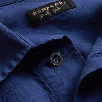Burberry Unisex Short-sleeve Lyocell Linen Cotton Smock Shirt