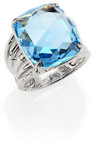 Thumbnail for your product : John Hardy Bamboo Sky Blue Topaz & Sterling Silver Octagon Five-Row Ring