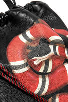 Thumbnail for your product : Gucci Merveilles Printed Textured-leather Backpack - Black