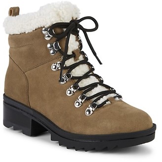 Marc Fisher Brylee Suede Shearling Hikers