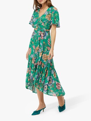 monsoon green floral dress