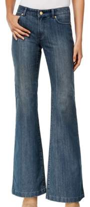 Michael Kors Womens Izzy Denim Zipper Pockets Skinny Jeans