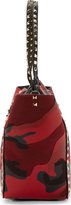 Thumbnail for your product : RED Valentino Valentino Red Leather Camo Studded Medium Tote