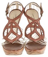 Thumbnail for your product : Alberta Ferretti Leather Multistrap Sandals