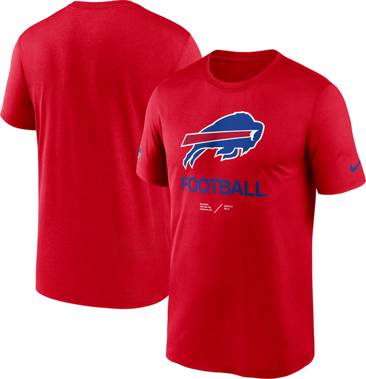 Nike Men's Red Buffalo Bills Sideline Infograph Performance T-Shirt