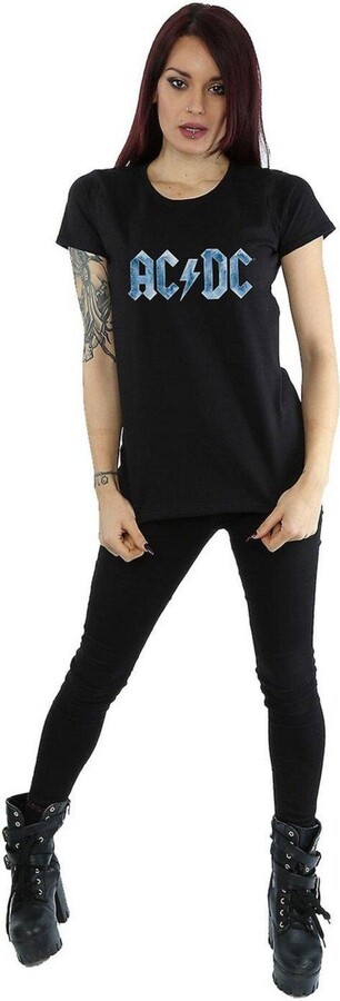 AC/DC Ice Logo Cotton T-Shirt - ShopStyle