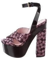 Thumbnail for your product : Giamba Brocade Platform Sandals w/ Tags