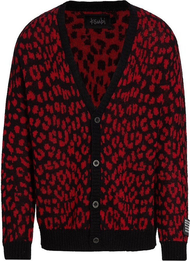 Mens Leopard Cardigan | Shop The 