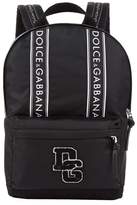 Thumbnail for your product : Dolce & Gabbana Multi-Textured Logo Band Backpack