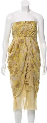 Valentino Silk Daisy Print Dress