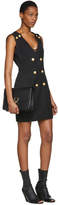 Thumbnail for your product : Pierre Balmain Black Double-Breasted Mini Dress