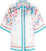 Halcyon floral-print linen shirt 