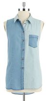 Thumbnail for your product : Vince Camuto Sleeveless Denim Top