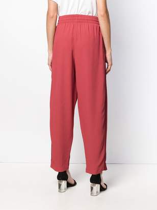 See by Chloe panelled crepe trousers