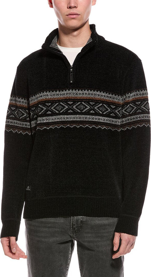 Point Zero Semi Fit 1/4-Zip Mock Neck Sweater