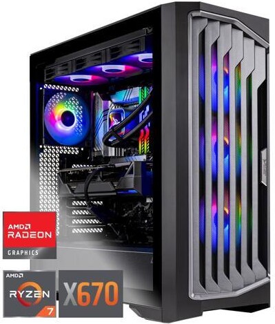 Skytech Legacy Gaming PC Desktop, AMD Ryzen 7 9800X3D 4.70GHz,X670 Motherboard, AMD RX 7900XTX 24GB GDDR6, 2TB Gen4 SSD, 32GB DDR5 RAM 6000, 1000W...
