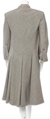 Alexander McQueen Embellished Wool Coat