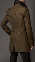 Thumbnail for your product : Burberry Wool Cashmere Detail Gabardine Trench Coat
