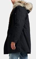 Thumbnail for your product : Yves Salomon Army by Men's Fur-Lined & -Trimmed Down Cotton-Blend Parka - Black