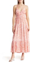Thumbnail for your product : Angie Floral Peekaboo Tiered Maxi Dress