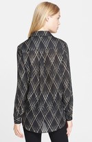 Thumbnail for your product : Haute Hippie Print Silk Georgette Blouse